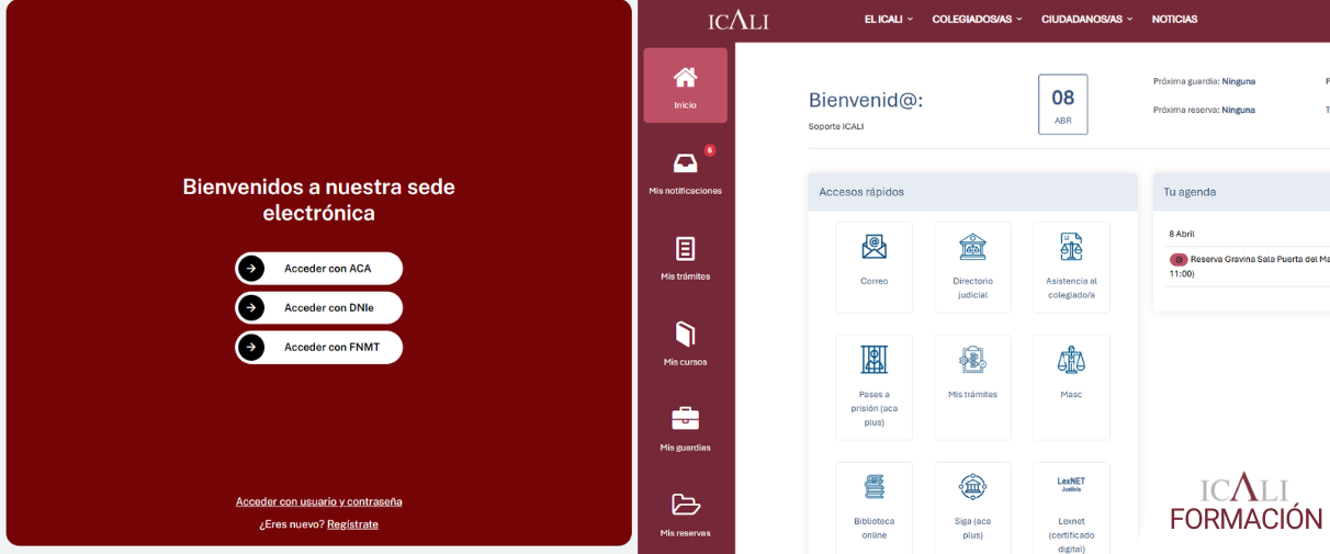 Jornada informativa Sede Electrónica y área privada ICALI