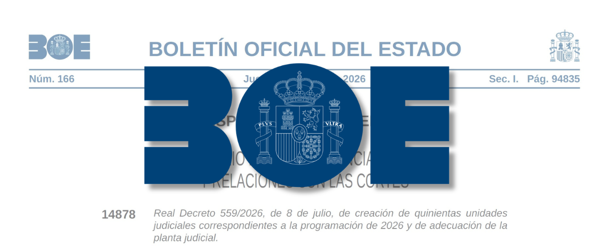 El ICA Córdoba informa sobre las novedades que introduce el Real Decreto 559/2026 para la organización judicial en la provincia